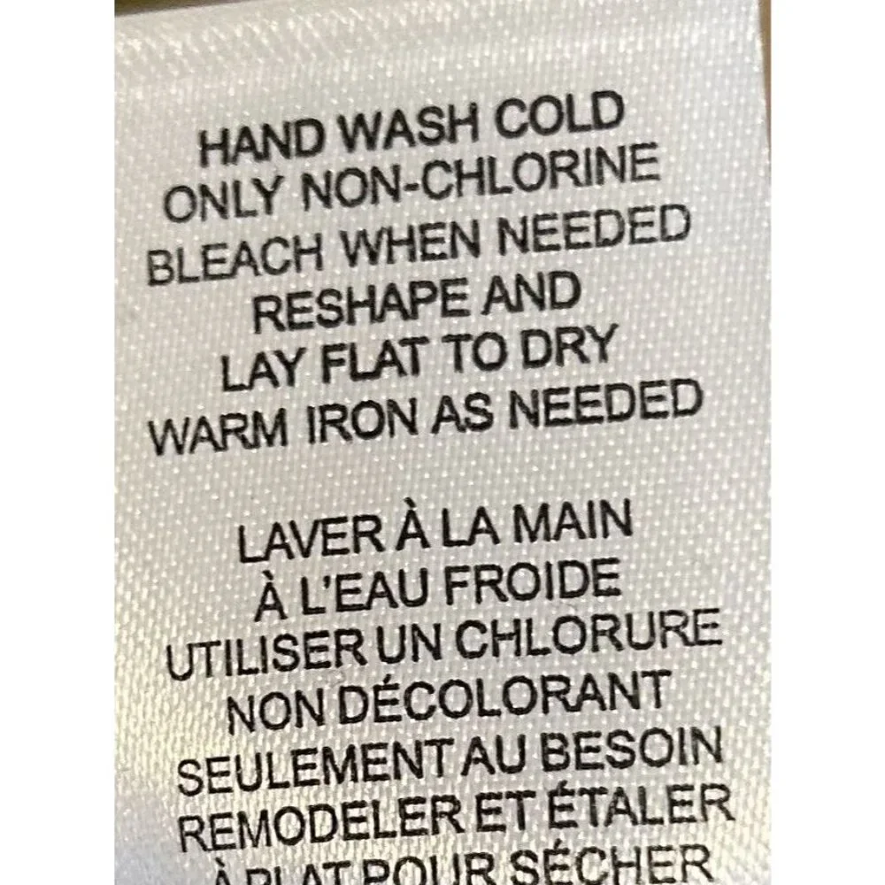 Tahari Women’s Sweater‎ XL Beige Ribbed Turtleneck Pullover Black Stitch Detail - Picture 14 of 16